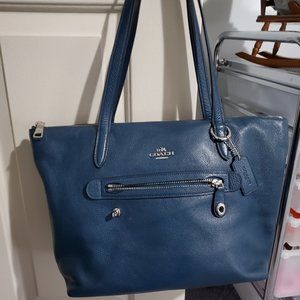 COACH TAYLOR TOTES - 1 RED AND 1 BLUE